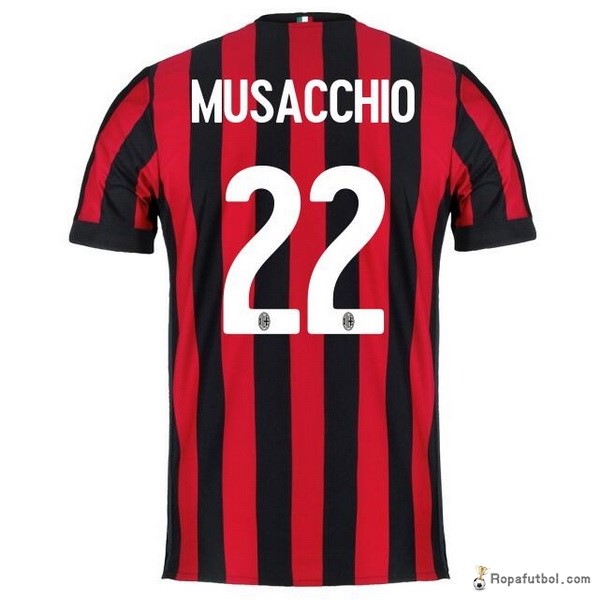 Camiseta AC Milan Replica Primera Ropa Musacchio 2017/18